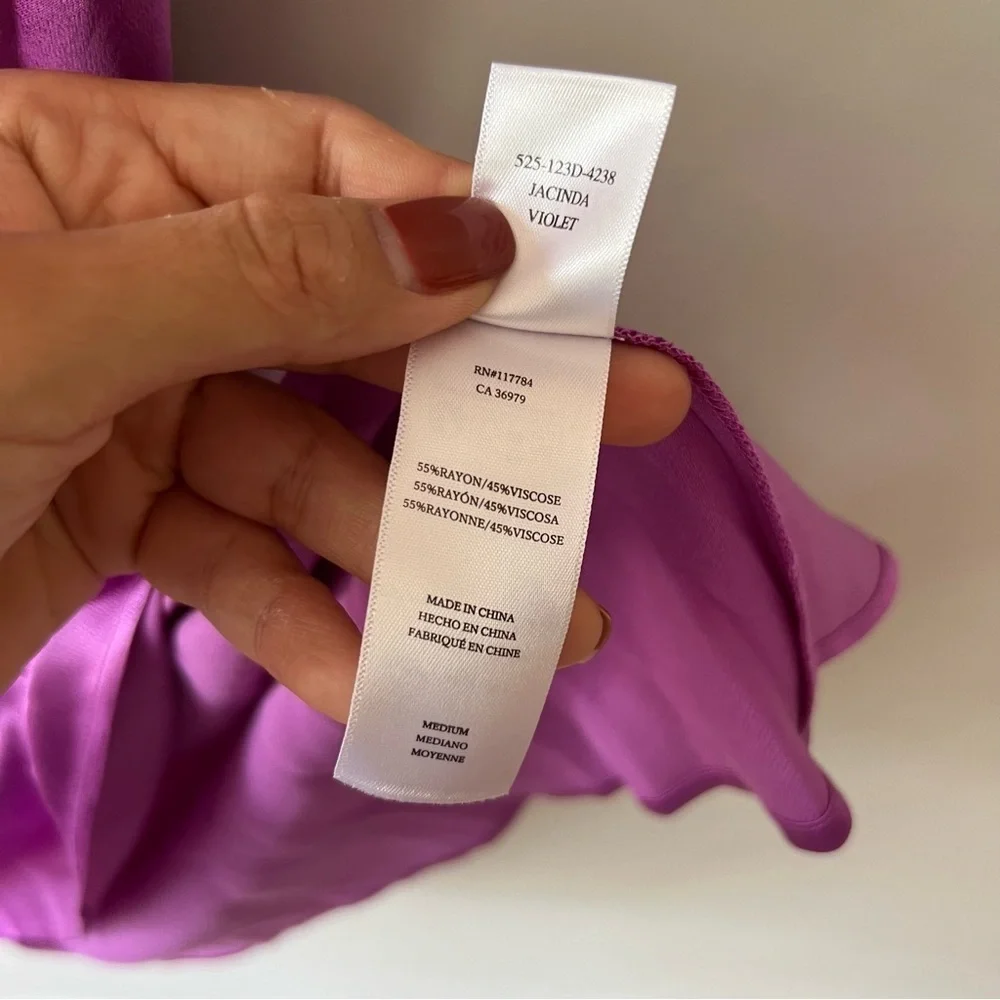 New Rails Jacinda Slip Dress in Violet Size Medium​​​​ - Picture 8 of 12